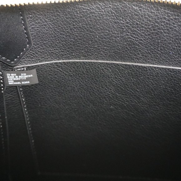 Michael Kors Kimberly Small Bonded Tote Leather Bag White Back - Picture 7 of 10